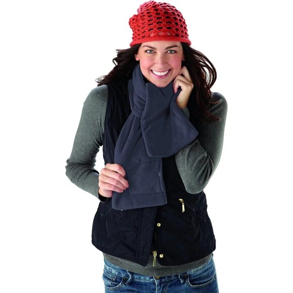 Sunbeam Heated Scarf Fleece Heated Neck Scarf Gray One Size NEW - Picture 4 of 6